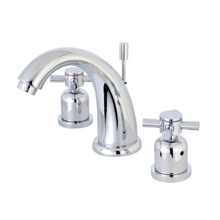 Kingston Brass KB8981DX 8" Widespread Bathroom Faucet, Polished Chrome KB8981DX